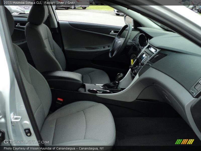 Radiant Silver / Gray 2011 Hyundai Sonata GLS