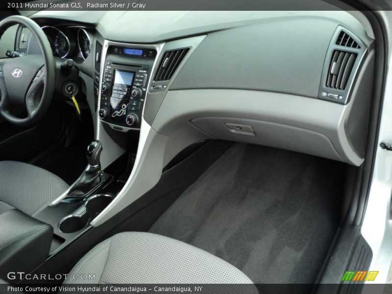 Radiant Silver / Gray 2011 Hyundai Sonata GLS