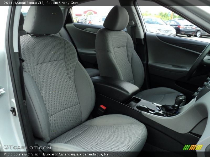 Radiant Silver / Gray 2011 Hyundai Sonata GLS