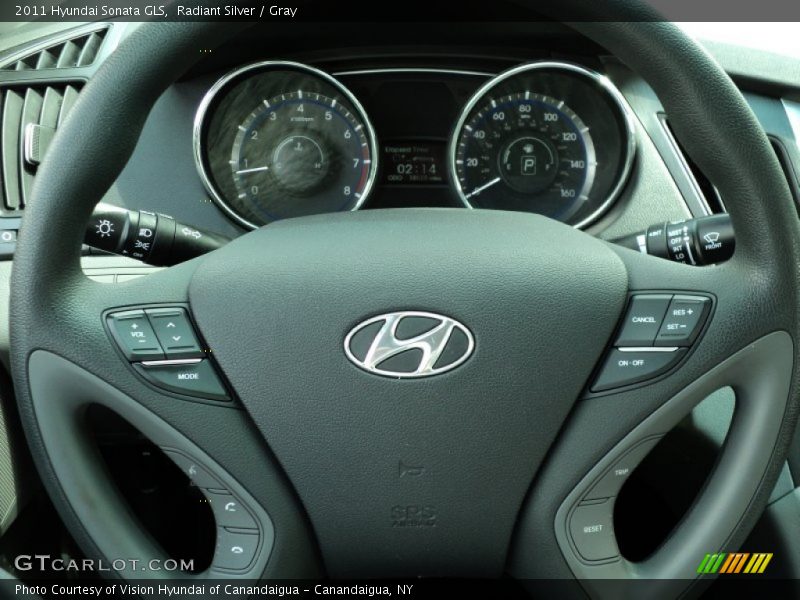 Radiant Silver / Gray 2011 Hyundai Sonata GLS