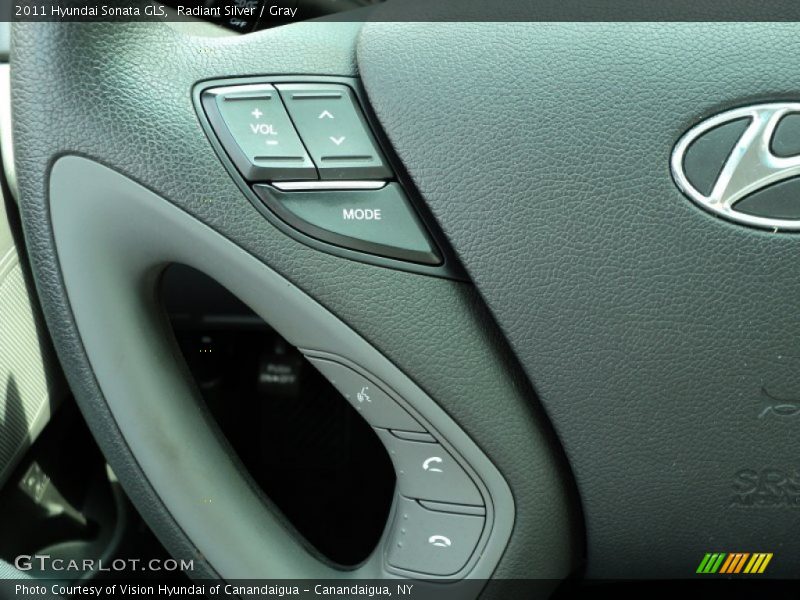 Radiant Silver / Gray 2011 Hyundai Sonata GLS
