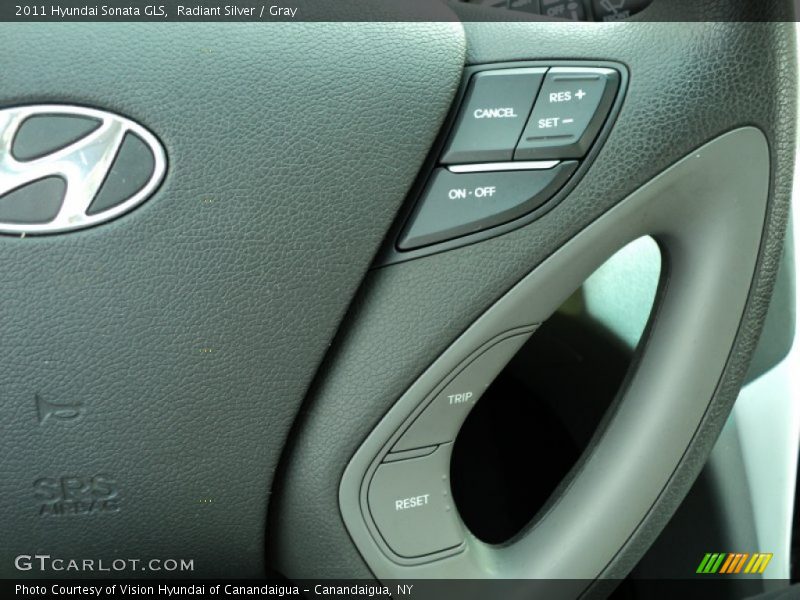 Radiant Silver / Gray 2011 Hyundai Sonata GLS