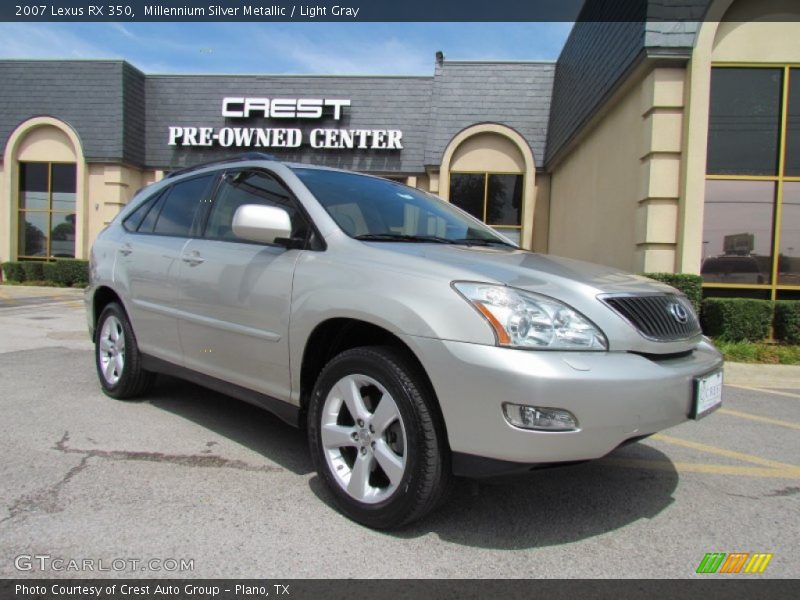 Millennium Silver Metallic / Light Gray 2007 Lexus RX 350