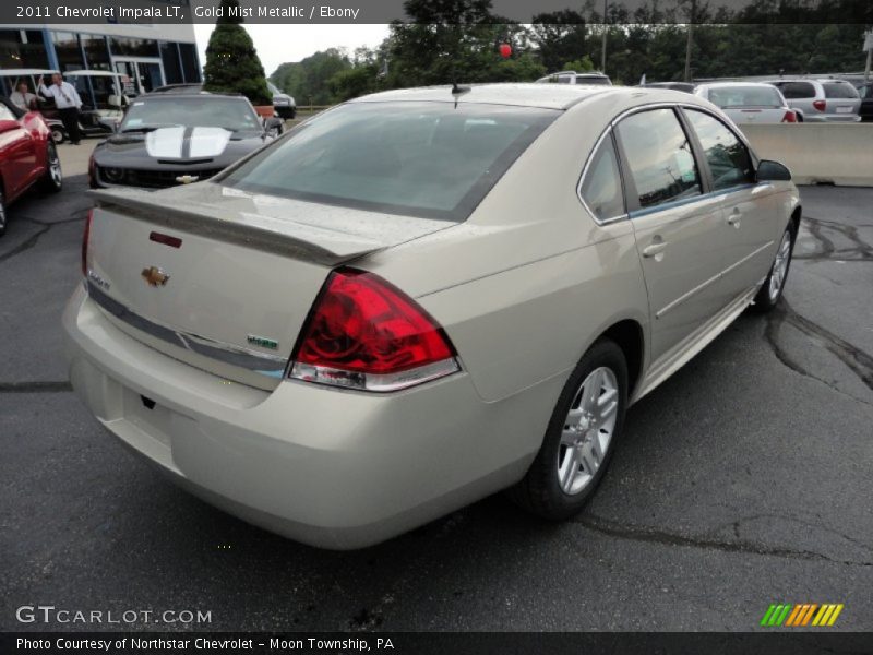 Gold Mist Metallic / Ebony 2011 Chevrolet Impala LT