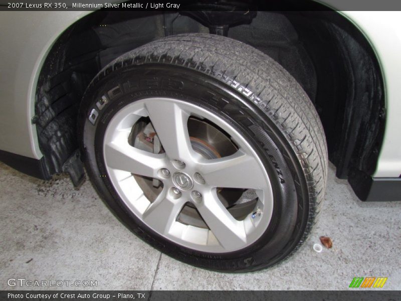 Millennium Silver Metallic / Light Gray 2007 Lexus RX 350