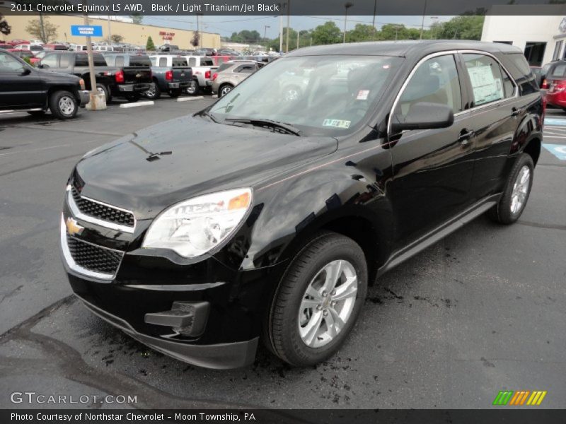 Black / Light Titanium/Jet Black 2011 Chevrolet Equinox LS AWD