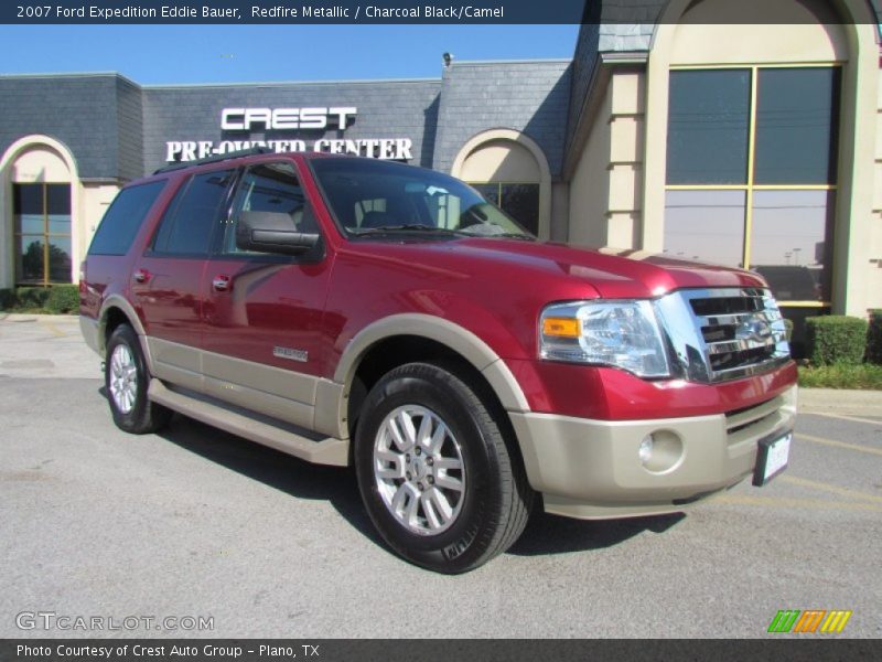 Redfire Metallic / Charcoal Black/Camel 2007 Ford Expedition Eddie Bauer