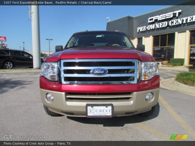 Redfire Metallic / Charcoal Black/Camel 2007 Ford Expedition Eddie Bauer