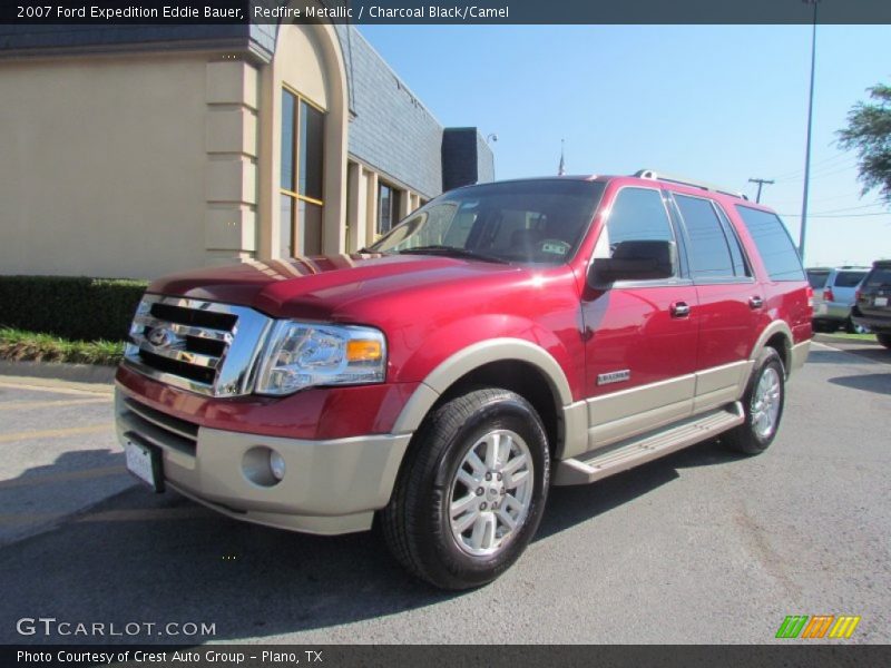 Redfire Metallic / Charcoal Black/Camel 2007 Ford Expedition Eddie Bauer