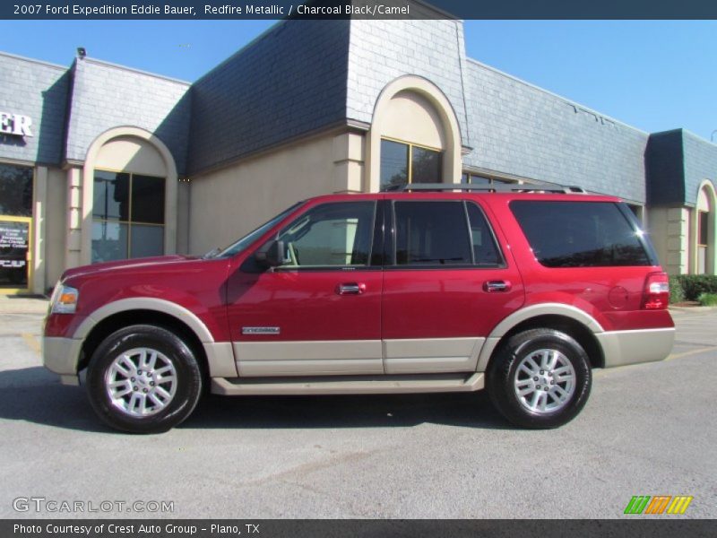 Redfire Metallic / Charcoal Black/Camel 2007 Ford Expedition Eddie Bauer