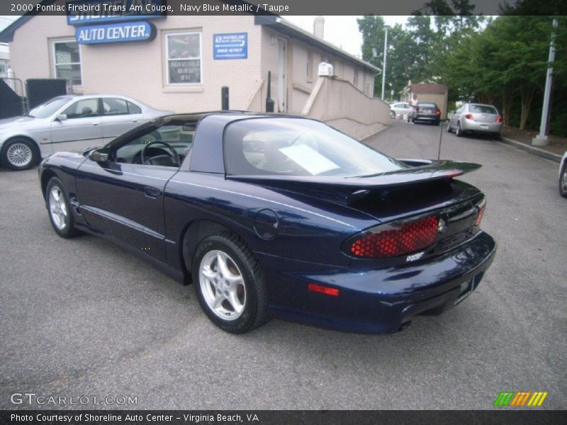 Navy Blue Metallic / Taupe 2000 Pontiac Firebird Trans Am Coupe