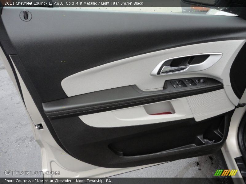 Gold Mist Metallic / Light Titanium/Jet Black 2011 Chevrolet Equinox LS AWD