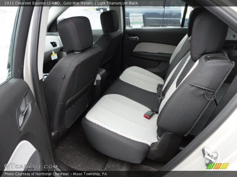 Gold Mist Metallic / Light Titanium/Jet Black 2011 Chevrolet Equinox LS AWD