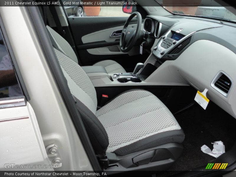 Gold Mist Metallic / Light Titanium/Jet Black 2011 Chevrolet Equinox LS AWD