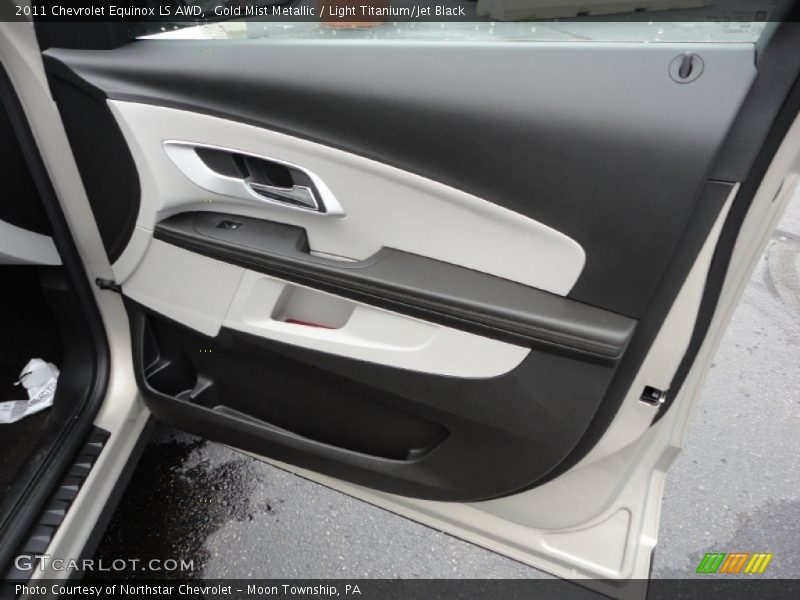 Gold Mist Metallic / Light Titanium/Jet Black 2011 Chevrolet Equinox LS AWD