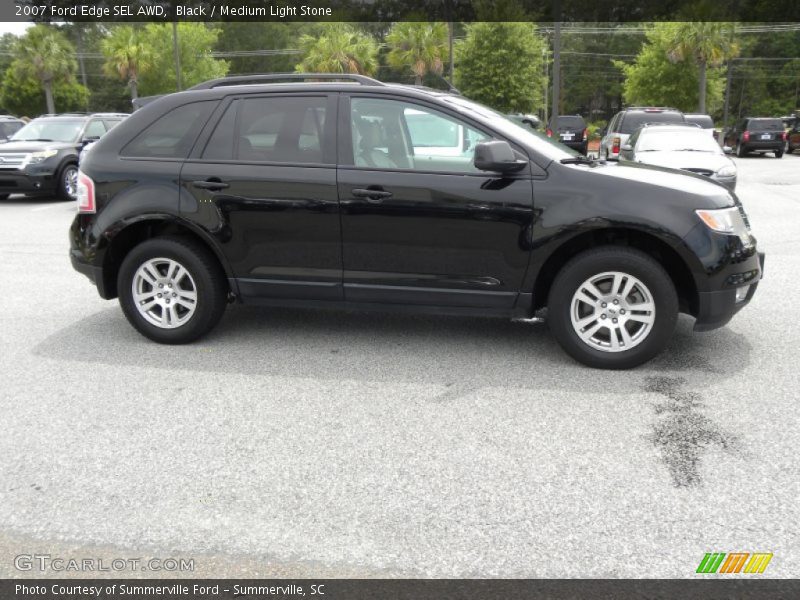 Black / Medium Light Stone 2007 Ford Edge SEL AWD