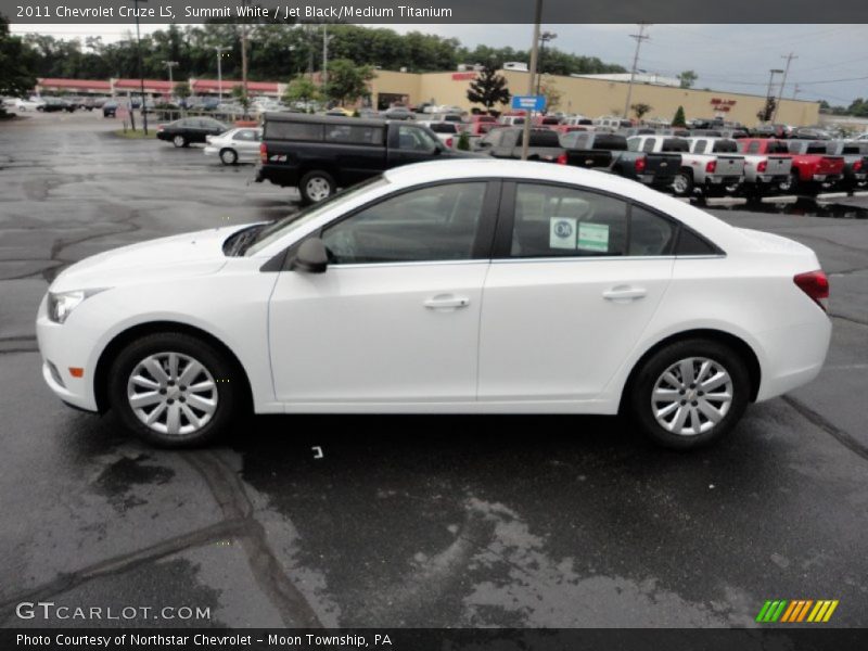 Summit White / Jet Black/Medium Titanium 2011 Chevrolet Cruze LS