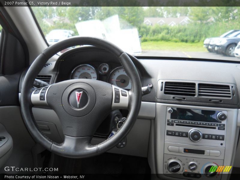 Victory Red / Beige 2007 Pontiac G5