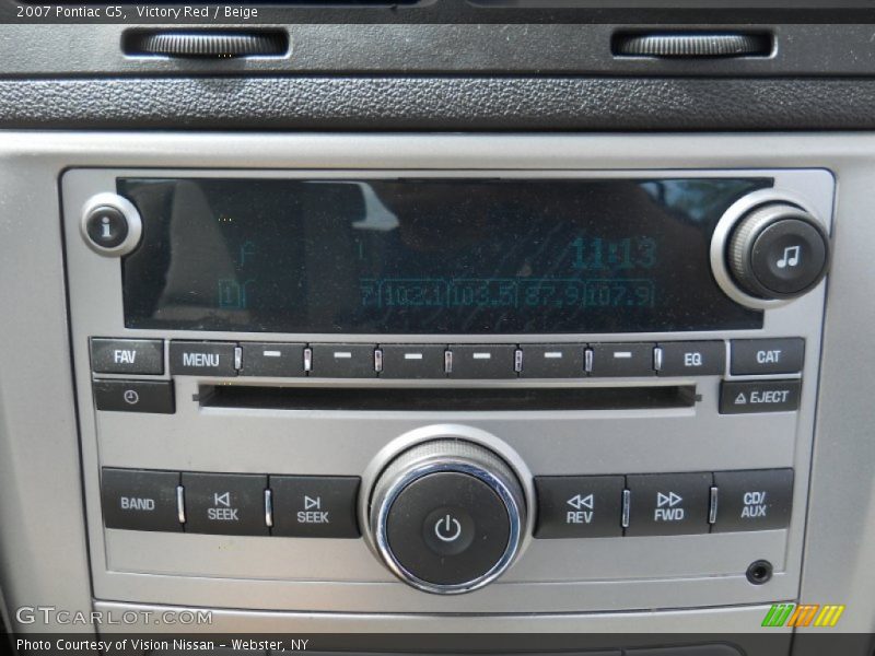 Victory Red / Beige 2007 Pontiac G5