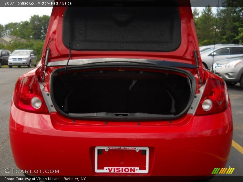Victory Red / Beige 2007 Pontiac G5