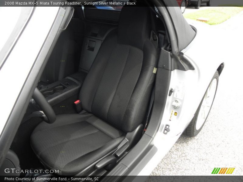 Sunlight Silver Metallic / Black 2008 Mazda MX-5 Miata Touring Roadster