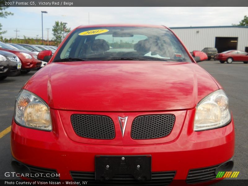 Victory Red / Beige 2007 Pontiac G5