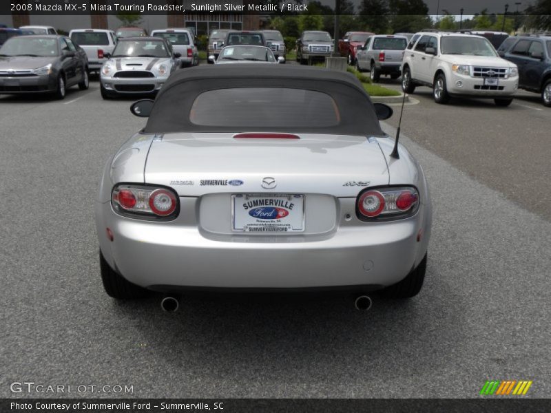 Sunlight Silver Metallic / Black 2008 Mazda MX-5 Miata Touring Roadster