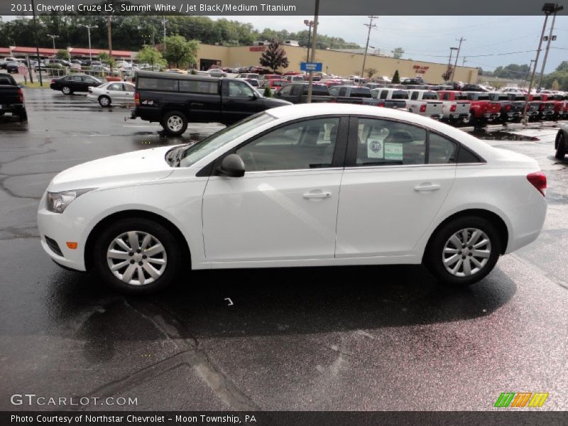 Summit White / Jet Black/Medium Titanium 2011 Chevrolet Cruze LS