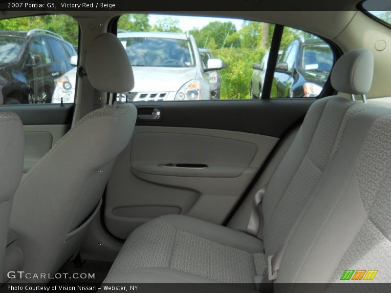 Victory Red / Beige 2007 Pontiac G5