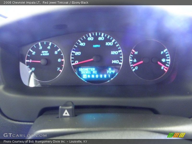 Red Jewel Tintcoat / Ebony Black 2008 Chevrolet Impala LT