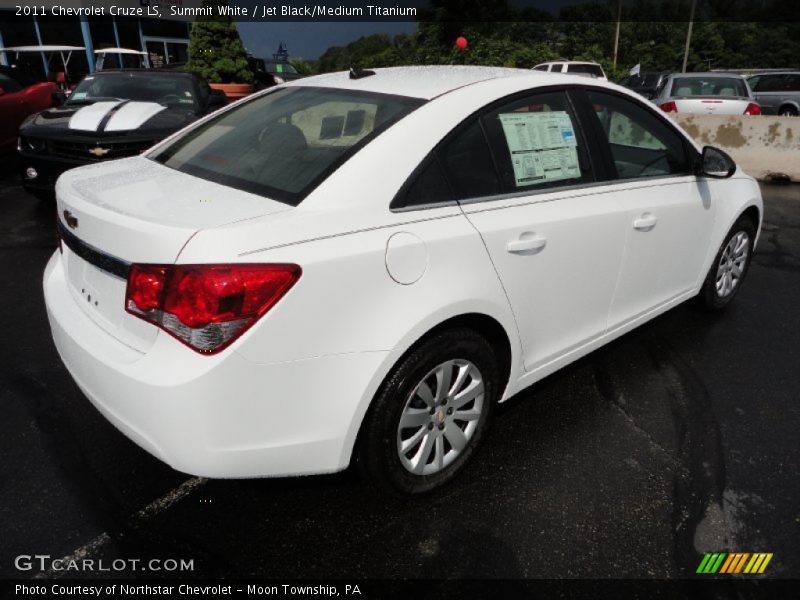 Summit White / Jet Black/Medium Titanium 2011 Chevrolet Cruze LS