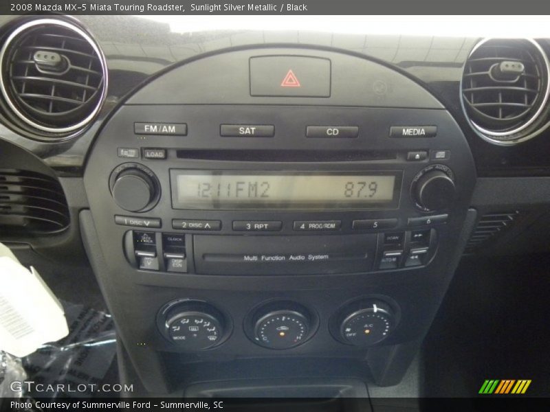Sunlight Silver Metallic / Black 2008 Mazda MX-5 Miata Touring Roadster