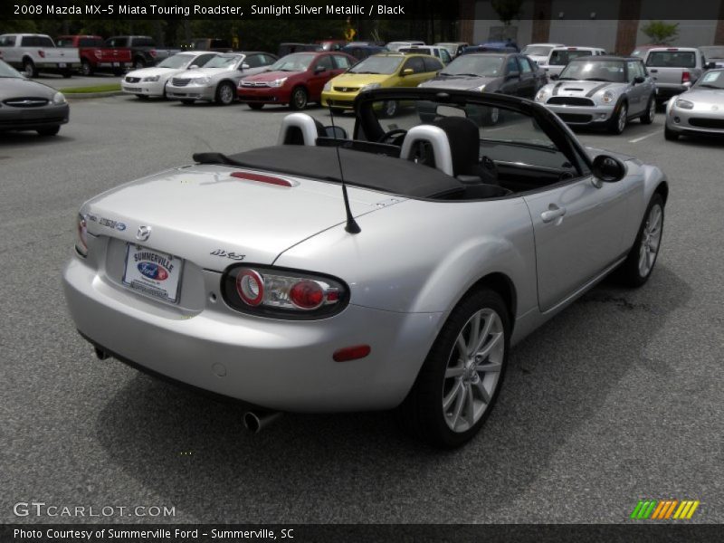 Sunlight Silver Metallic / Black 2008 Mazda MX-5 Miata Touring Roadster