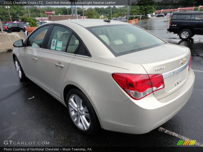 Gold Mist Metallic / Cocoa/Light Neutral Leather 2011 Chevrolet Cruze LTZ