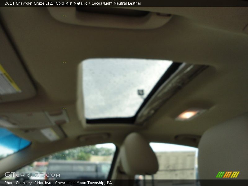 Gold Mist Metallic / Cocoa/Light Neutral Leather 2011 Chevrolet Cruze LTZ