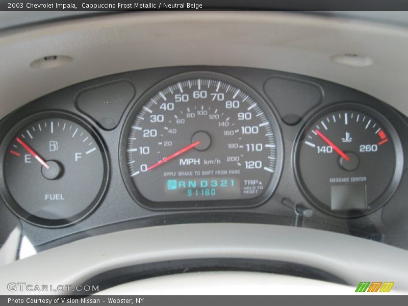 Cappuccino Frost Metallic / Neutral Beige 2003 Chevrolet Impala