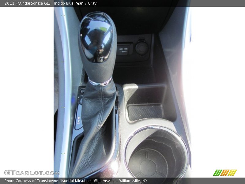 Indigo Blue Pearl / Gray 2011 Hyundai Sonata GLS