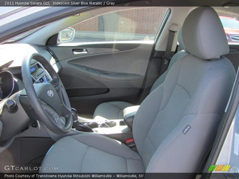 Iridescent Silver Blue Metallic / Gray 2011 Hyundai Sonata GLS