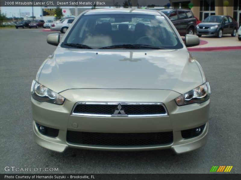 Desert Sand Metallic / Black 2008 Mitsubishi Lancer GTS