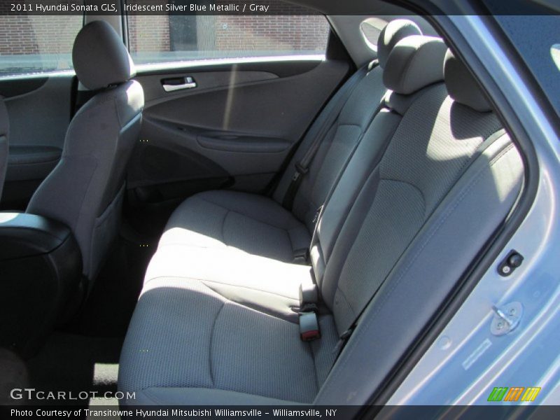 Iridescent Silver Blue Metallic / Gray 2011 Hyundai Sonata GLS
