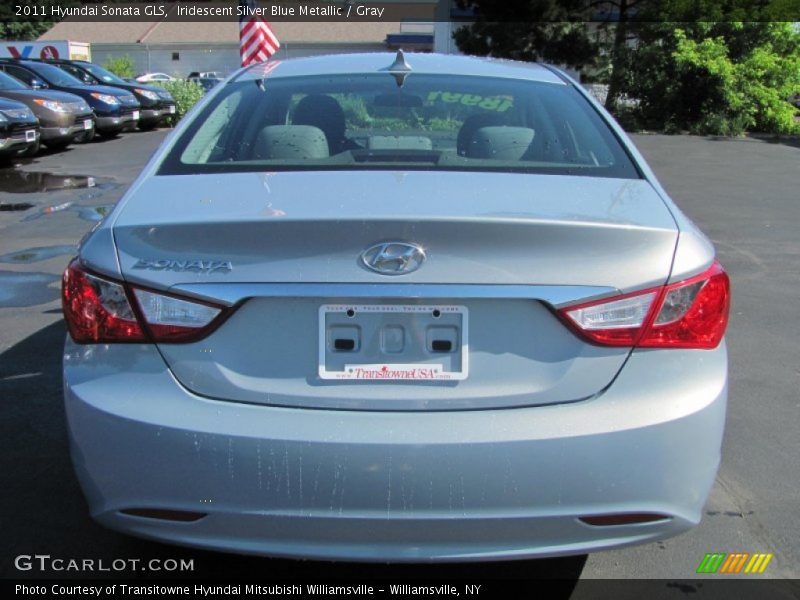 Iridescent Silver Blue Metallic / Gray 2011 Hyundai Sonata GLS