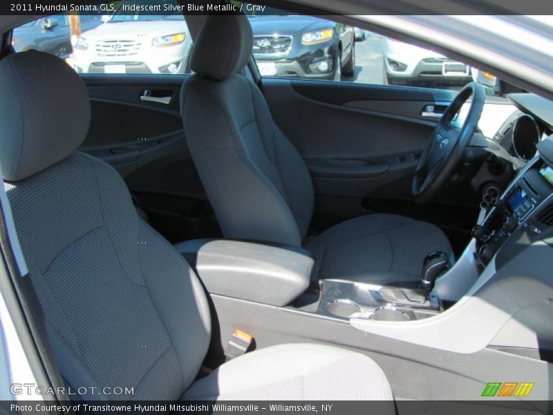 Iridescent Silver Blue Metallic / Gray 2011 Hyundai Sonata GLS