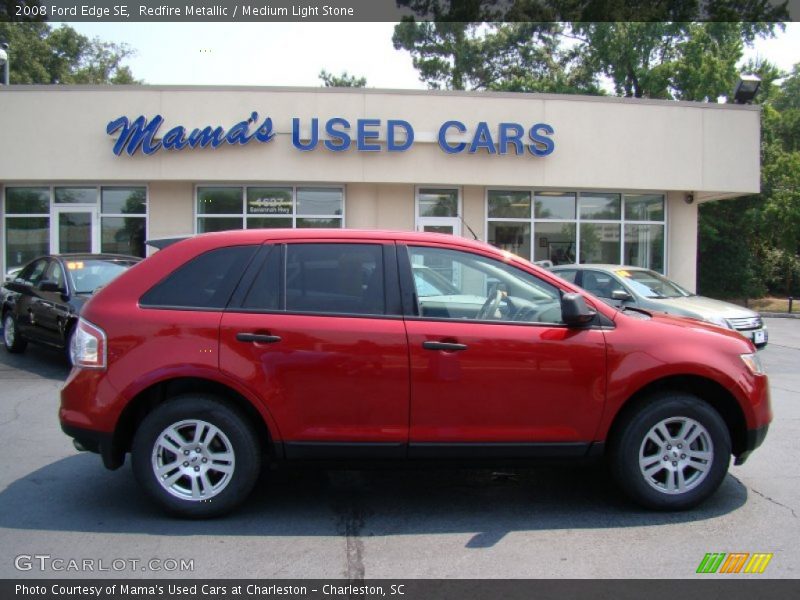 Redfire Metallic / Medium Light Stone 2008 Ford Edge SE