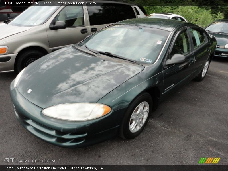 Deep Hunter Green Pearl / Gray 1998 Dodge Intrepid