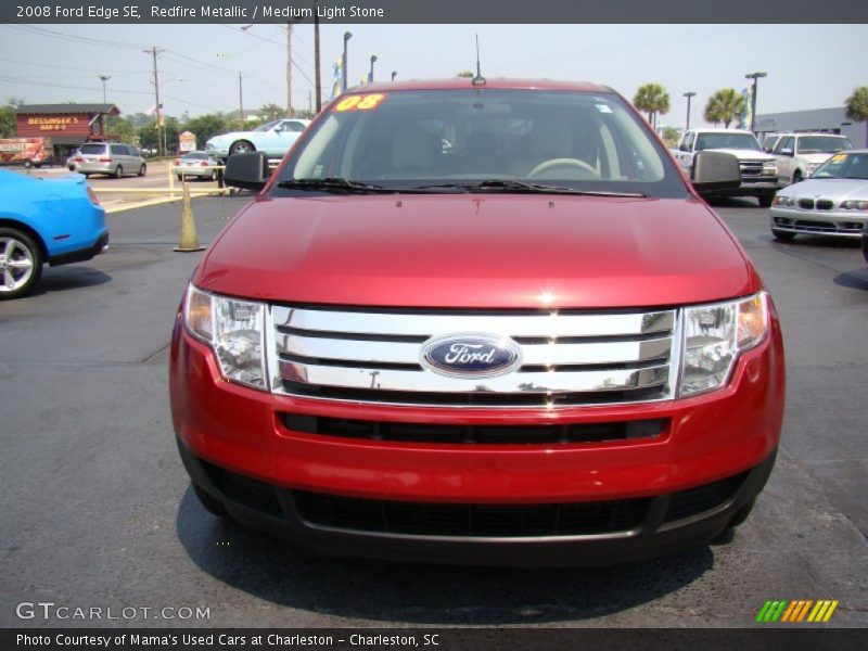 Redfire Metallic / Medium Light Stone 2008 Ford Edge SE