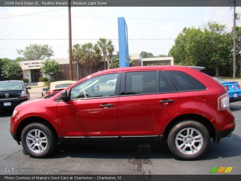 Redfire Metallic / Medium Light Stone 2008 Ford Edge SE