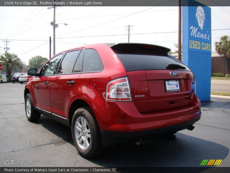 Redfire Metallic / Medium Light Stone 2008 Ford Edge SE