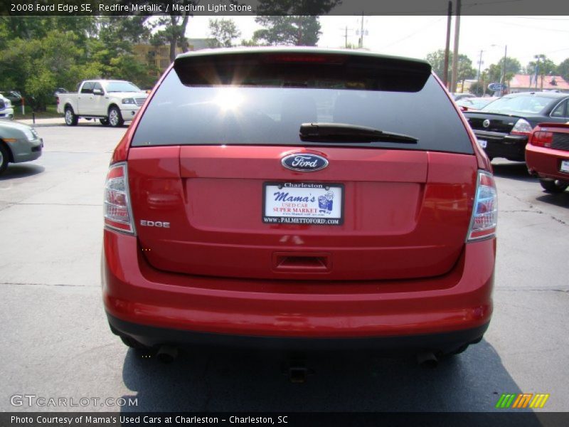 Redfire Metallic / Medium Light Stone 2008 Ford Edge SE