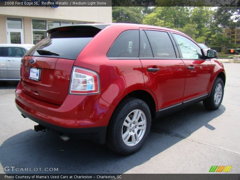 Redfire Metallic / Medium Light Stone 2008 Ford Edge SE