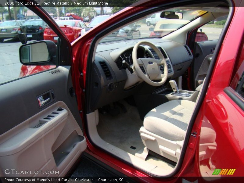 Redfire Metallic / Medium Light Stone 2008 Ford Edge SE